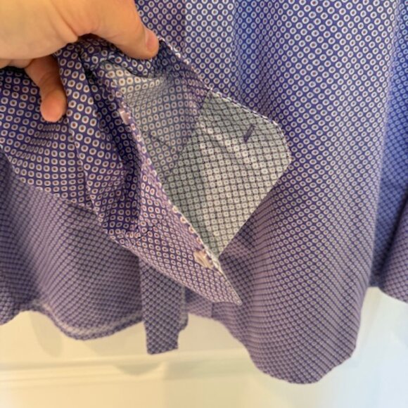 Lot of 4 Johnston & Murphy Printed Cotton Shirts (M) - Picture 13 of 16